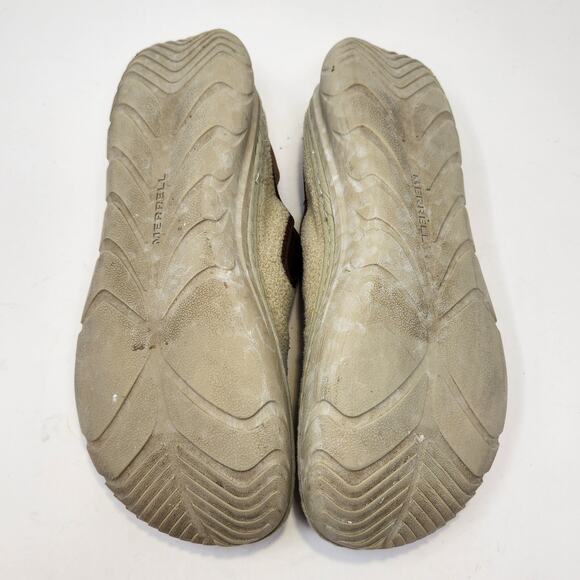 Merrell Womens Hut Moc Cozy II Tan Fuzzy Loafers Slip On Size 11 Indoor Outdoor - Picture 8 of 8